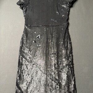 BCBGMAXAZRIA Women's Sequin  Midi Dress Size L